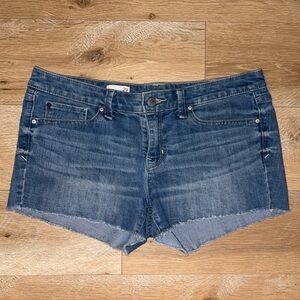 Women’s Blue Denim Cutoff Shorts